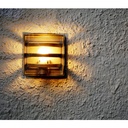 L & K Design Delta væg E27 Aluminium grå