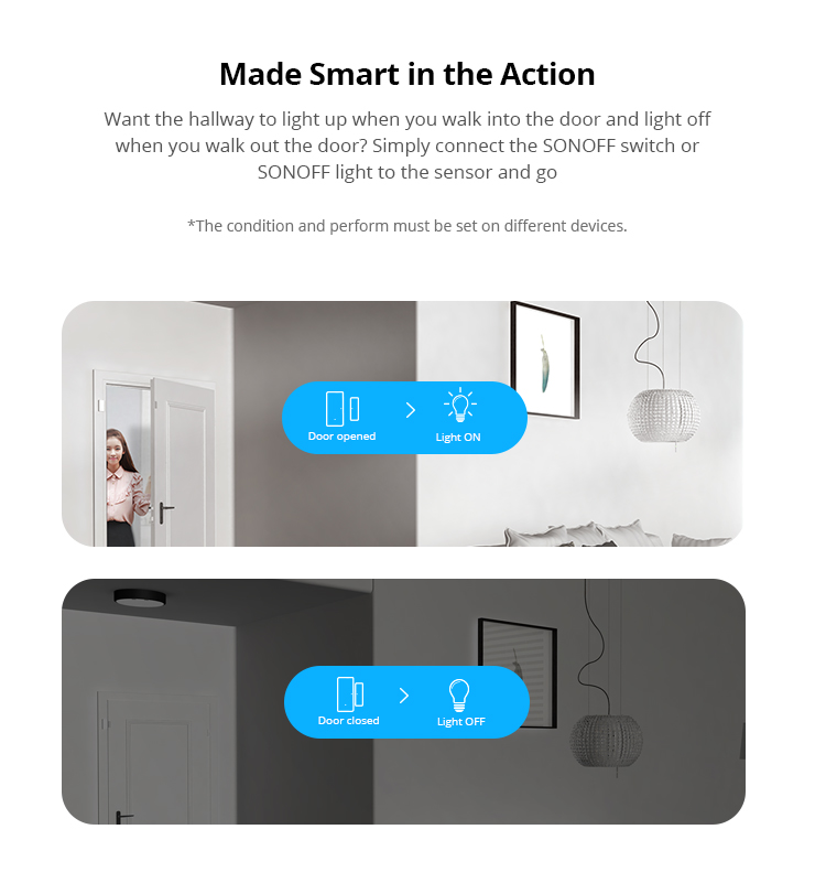DW2 WiFi - Trådløs WIFI vindue/dør sensor