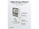 Digital Timer - Programmerbar, CEE7/4 udtag, Hvid