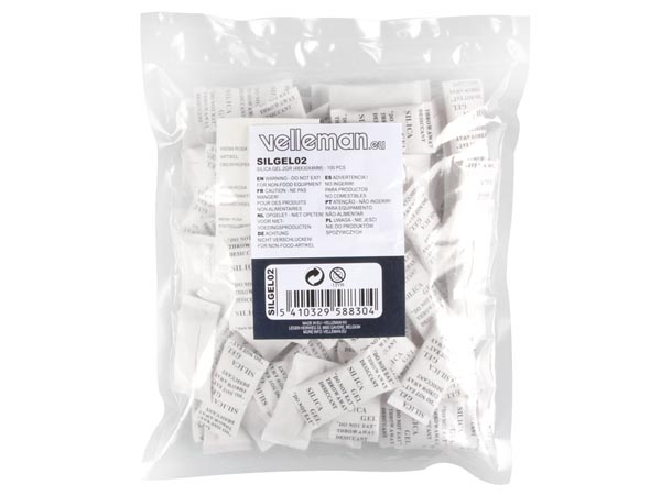 SILICA GEL Fugtfjernerposer - 25x65mm, 2g (50 stk.)