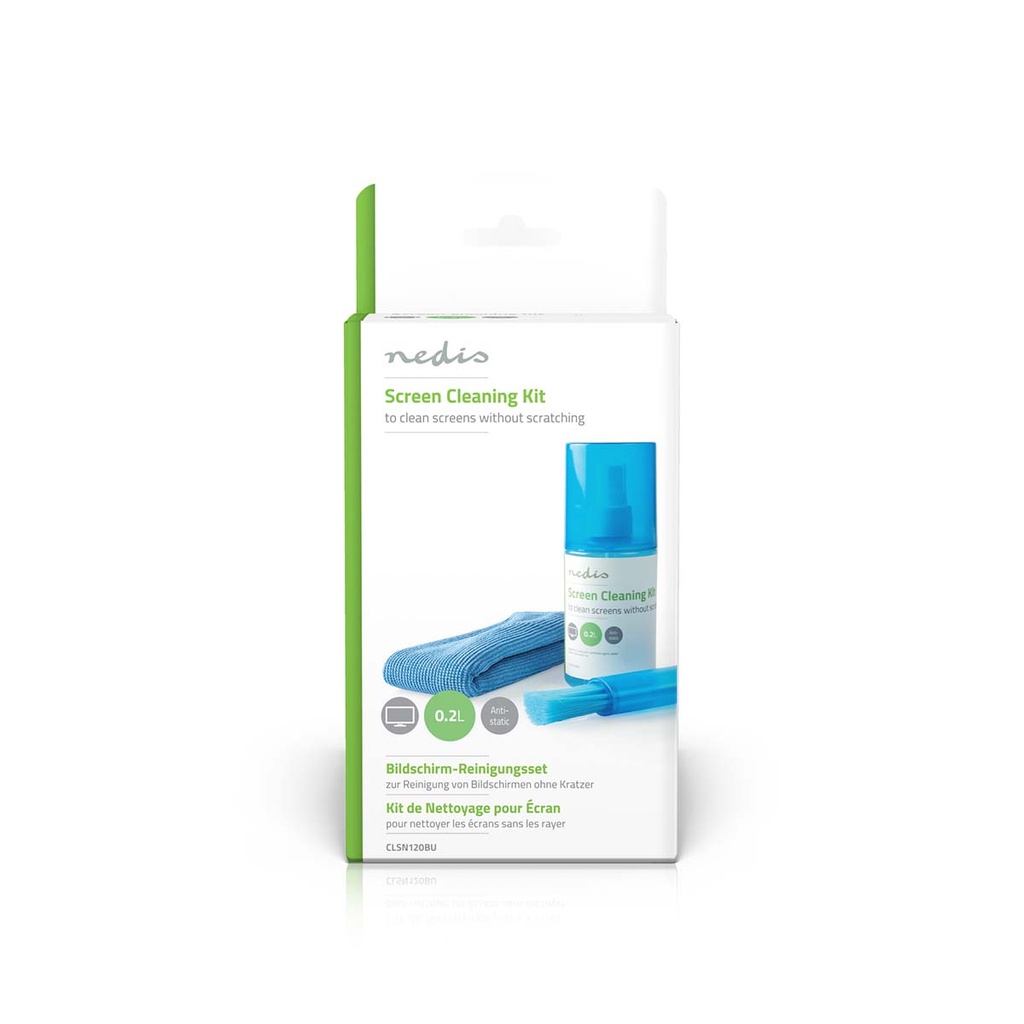 Skræmrensesæt til Notebook, Smartphone, Tablet, TV (200ml)