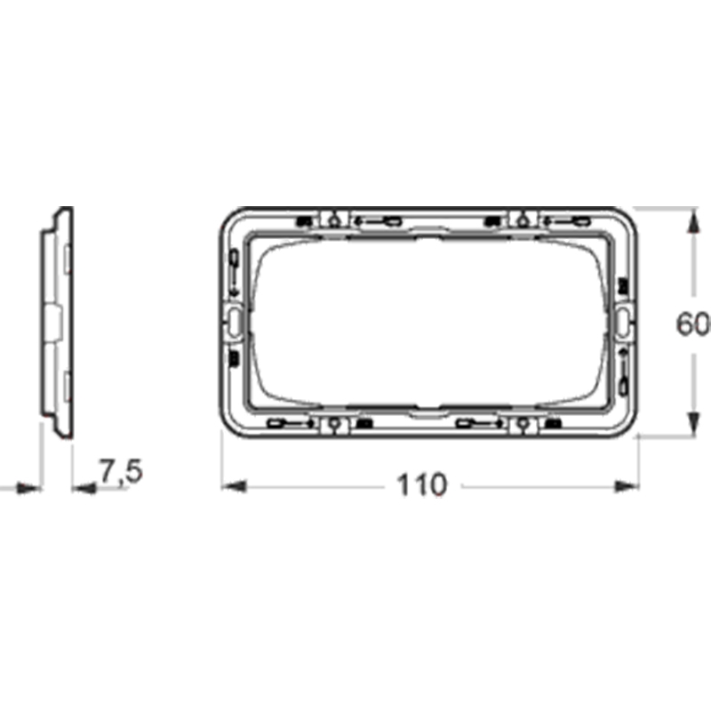 LK Fuga teknisk monteringsramme 2m