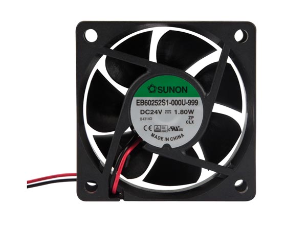 DC blæser - 60x60x25mm 24Vdc, glideleje, 37m³/time