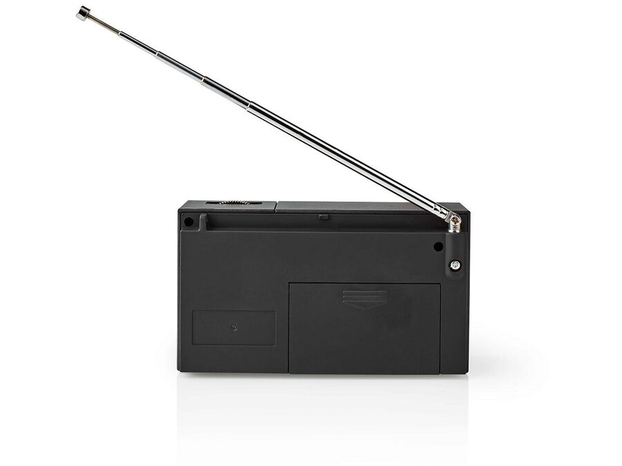 Bærbar FM-radio - AM/FM, Batteri, Analog, Sort