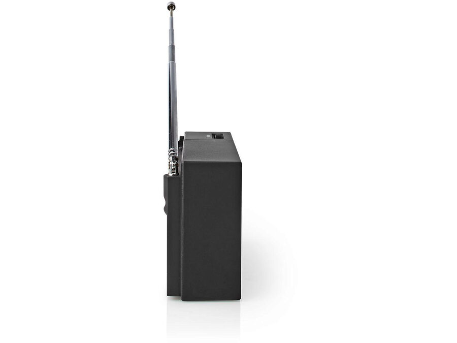 Bærbar FM-radio - AM/FM, Batteri, Analog, Sort