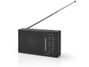 Bærbar FM-radio - AM/FM, Batteri, Analog, Sort
