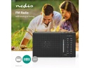 Bærbar FM-radio - AM/FM, Batteri, Analog, Sort