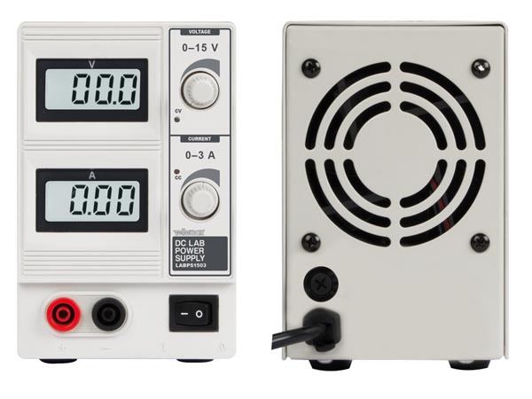Laboratorie strømforsyning - 0-15V / 3A