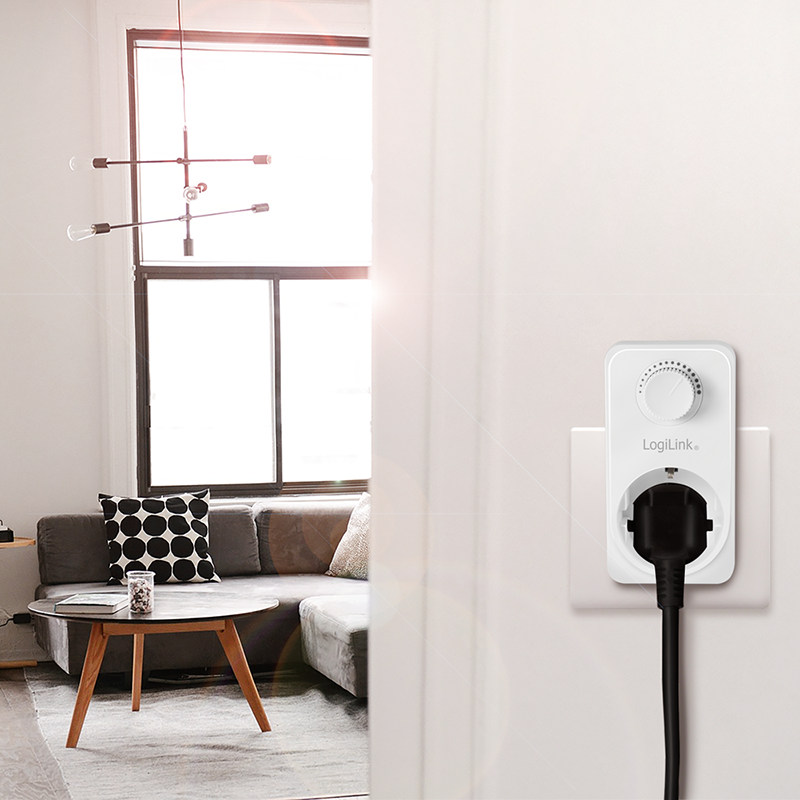 Netudtag m. lysdæmper - 1 x CEE/4, Maks. 400W