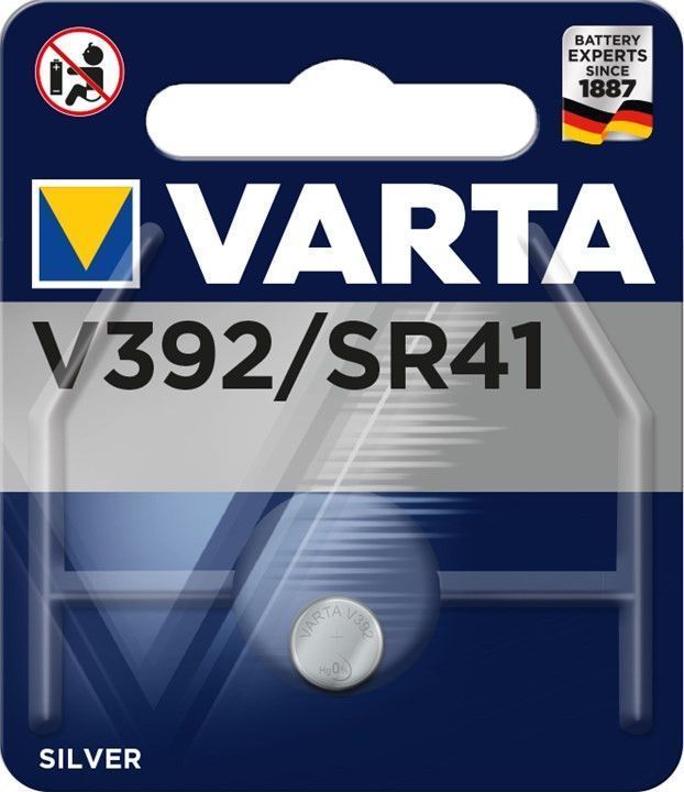 SR41/V392 Sølvoxid knapcelle - 1,55V 38mAh (1 stk. blister)