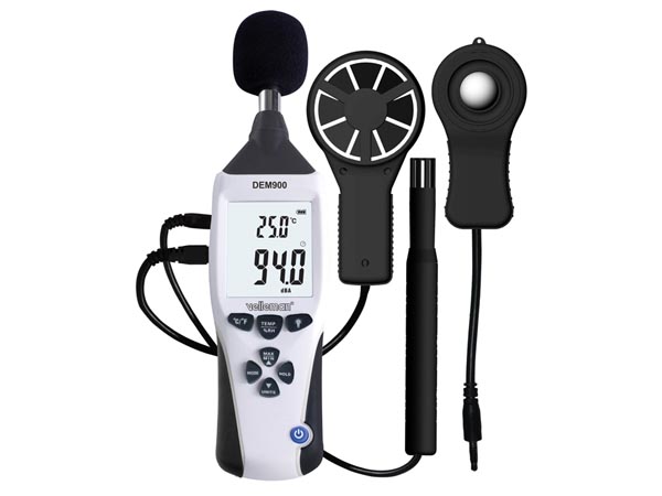 DEM900 digital 5-i-1 miljømeter