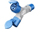 CEE Adapter, CEE Plug to 2x CEE Coupler