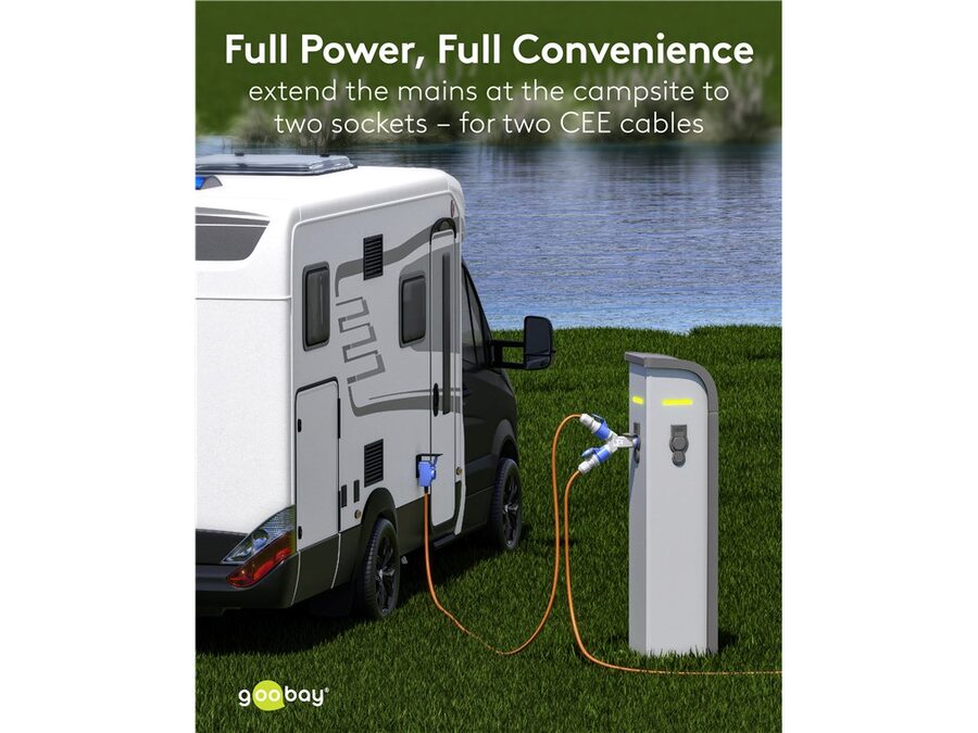 CEE Adapter, CEE Plug to 2x CEE Coupler