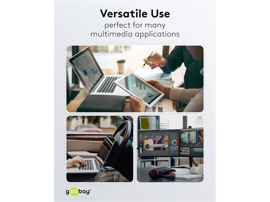 USB-C™ til USB-C™ Supersoft PD Tekstilkabel, 3A, Sort (2m)