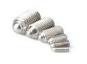 Pinolskrue m. fjederkugle - M4x12mm, HEX-2mm (5 stk.)