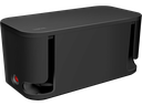 Kabelskjuler boks inkl. stikdåse - 285 x 145 x 130mm, Sort