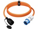 CEE camping adapter - CEE 7/3 F hun til 3P CEE han (1,5m)