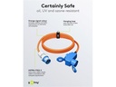CEE adapter - CEE 3P han til CEE 3P hun + 1 x Jord (1,5m)