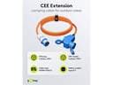 CEE adapter - CEE 3P han til CEE 3P hun + 1 x Jord (1,5m)