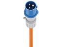 CEE adapter - CEE 3P han til CEE 3P hun + 1 x Jord (5m)
