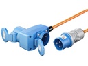 CEE adapter - CEE 3P han til CEE 3P hun + 1 x Jord (5m)