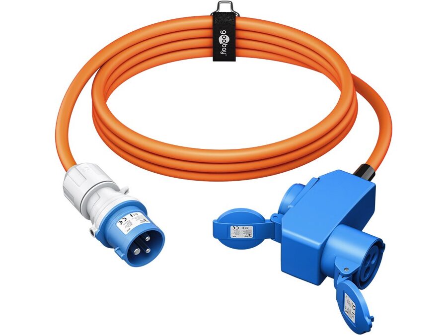 CEE adapter - CEE 3P han til CEE 3P hun + 1 x Jord (5m)