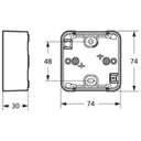 LK Opus 74 underlag 1 modul - antracit