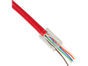 RJ45 modularstik, CAT6 UTP, Pass Through (10 stk.)
