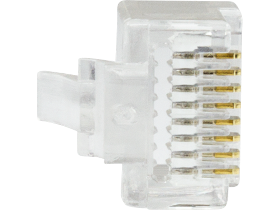 RJ45 modularstik, CAT6 UTP, Pass Through (10 stk.)