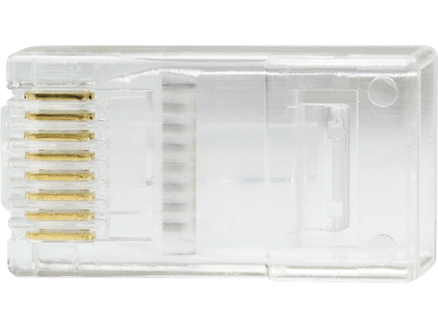 RJ45 modularstik, CAT6 UTP, Pass Through (10 stk.)