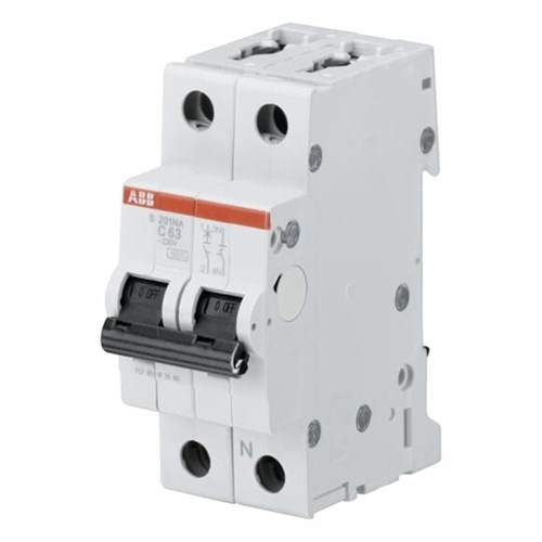 ABB automatsikring 1P+N 16A C 6kA 2M