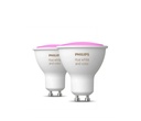 Hue White and Color Ambiance GU10 pære - 4,2W, BT (2-pak)