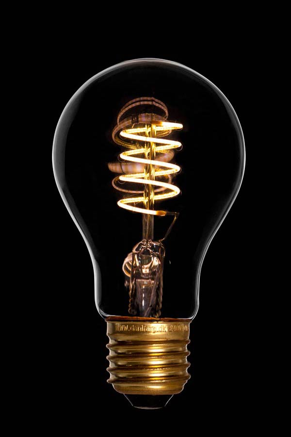 Std. spiral filament DeLuxe LED - 240V / 4W E27 (2200K)
