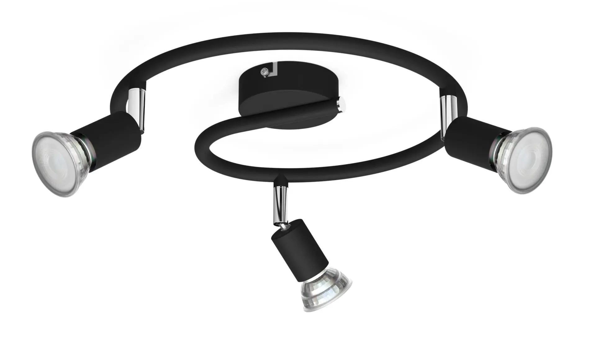 Limbali plate/spiral black 3x50W 230V