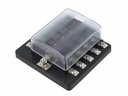 Sikringsholderboks m. LED, for 10x19mm bilsikring, 30A, M4
