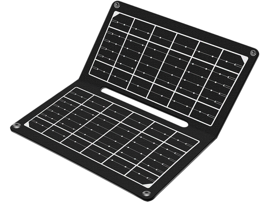 Foldbar solpanel med USB-udgang - 7W (IP65)