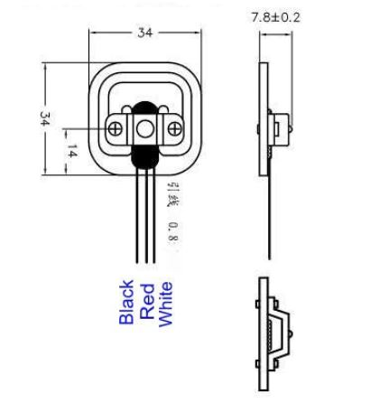 Load cell - Vægtsensor, 50kg (4 stk.)