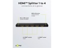 HDMI 2.0 splitter - 1 ind til 4 ud, 4K/60Hz, HDCP