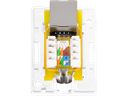 Cat.6A udtag til vægmontage - 1 x RJ45 hun, uskærmet