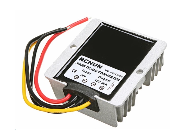 DC-DC step-down konverter - 24V (18-36V) > 12V, 30A (IP68)
