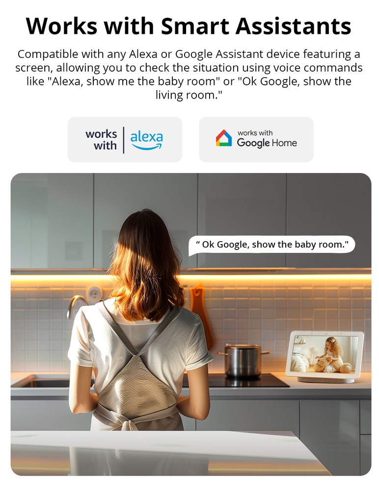 WiFi AI slim overvågningskamera (2nd gen.) - 1080p
