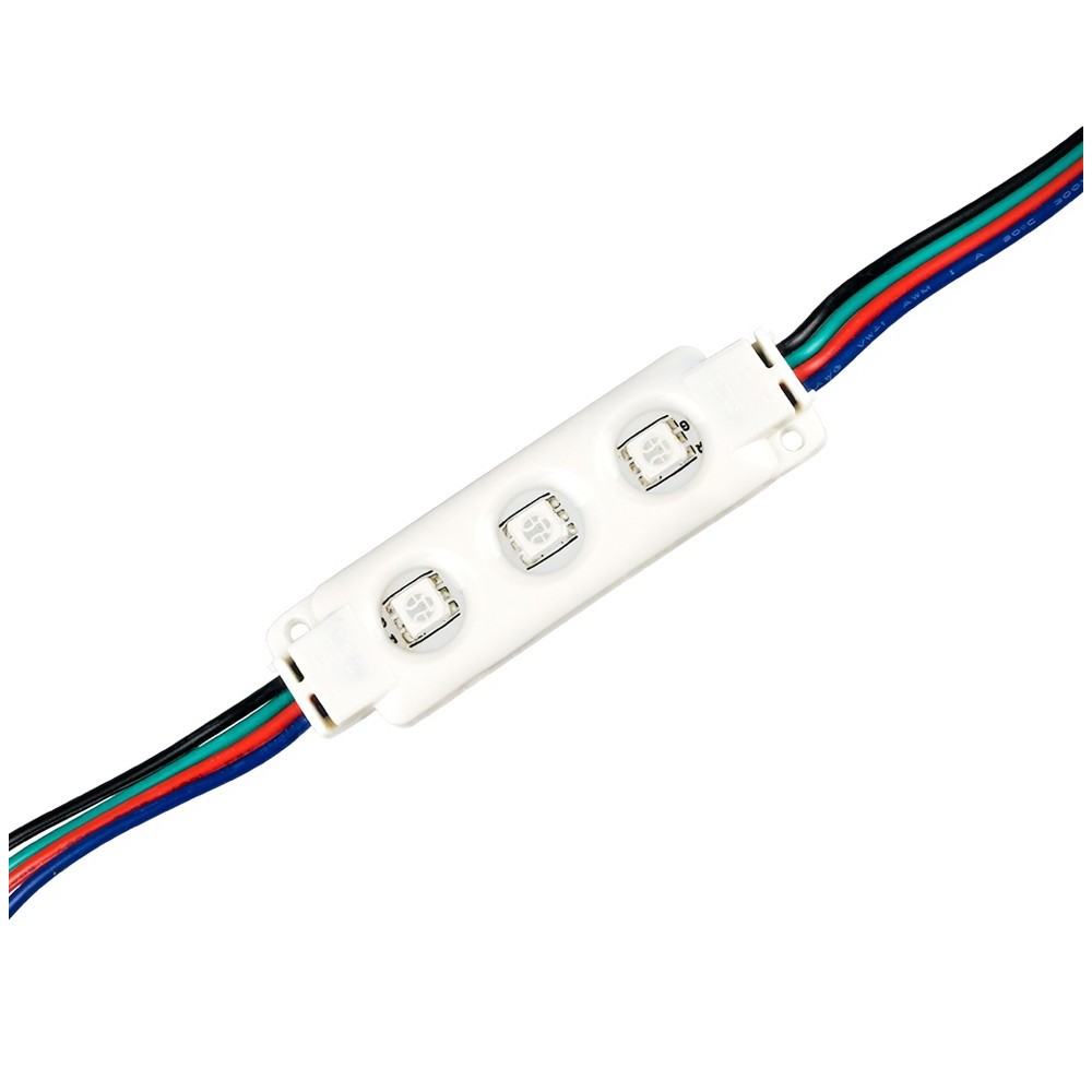 Vandtæt RGB LED modul - 0,72W, IP67 til skilte og special løsninger