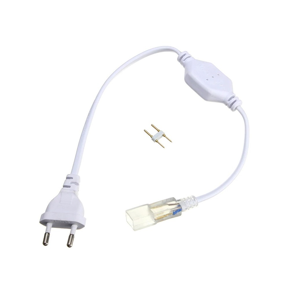 230V LED strip med stik (Type Q) - Inkl. endeprop