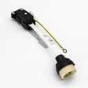 GU10 fatning med keramisk materiale og medfølgende holder til downlight - 230V