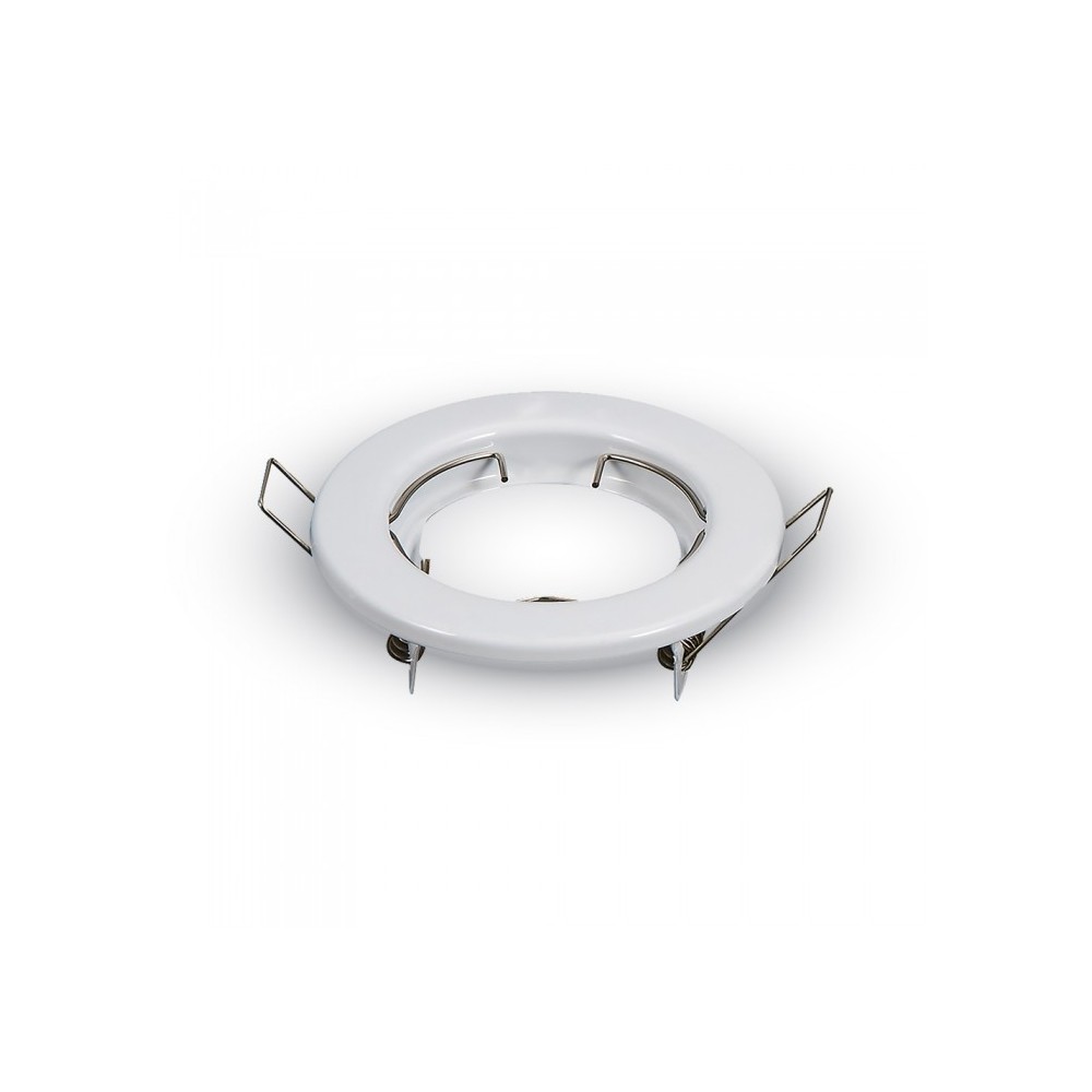 Downlight kit uden lyskilde - Ø6,5 cm hul, Ø8 cm mål, blank hvid, vælg MR16 eller GU10 fatning