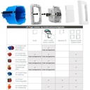 LK Fuga ramme BASE 63 2x1m - hvid