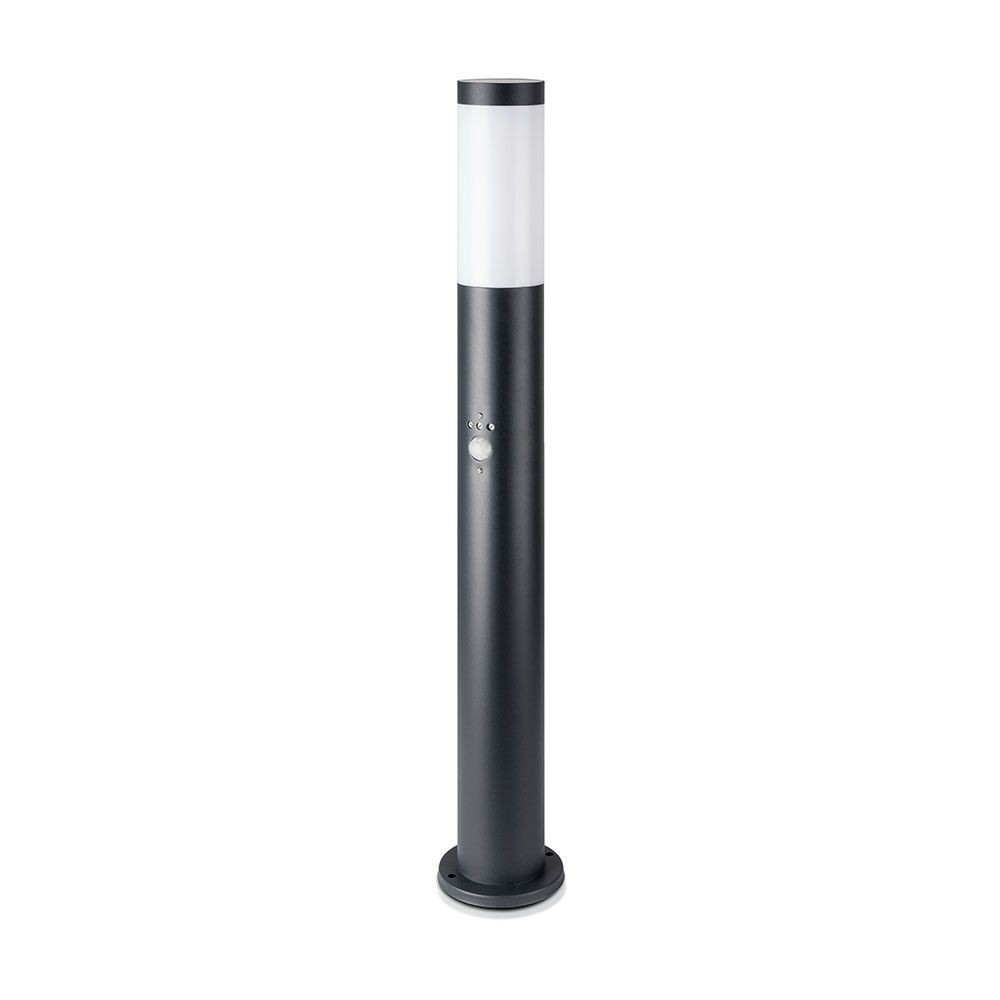 V-Tac udendørs havelampe - 80 cm, IP44, PIR sensor, E27 fatning, uden lyskilde