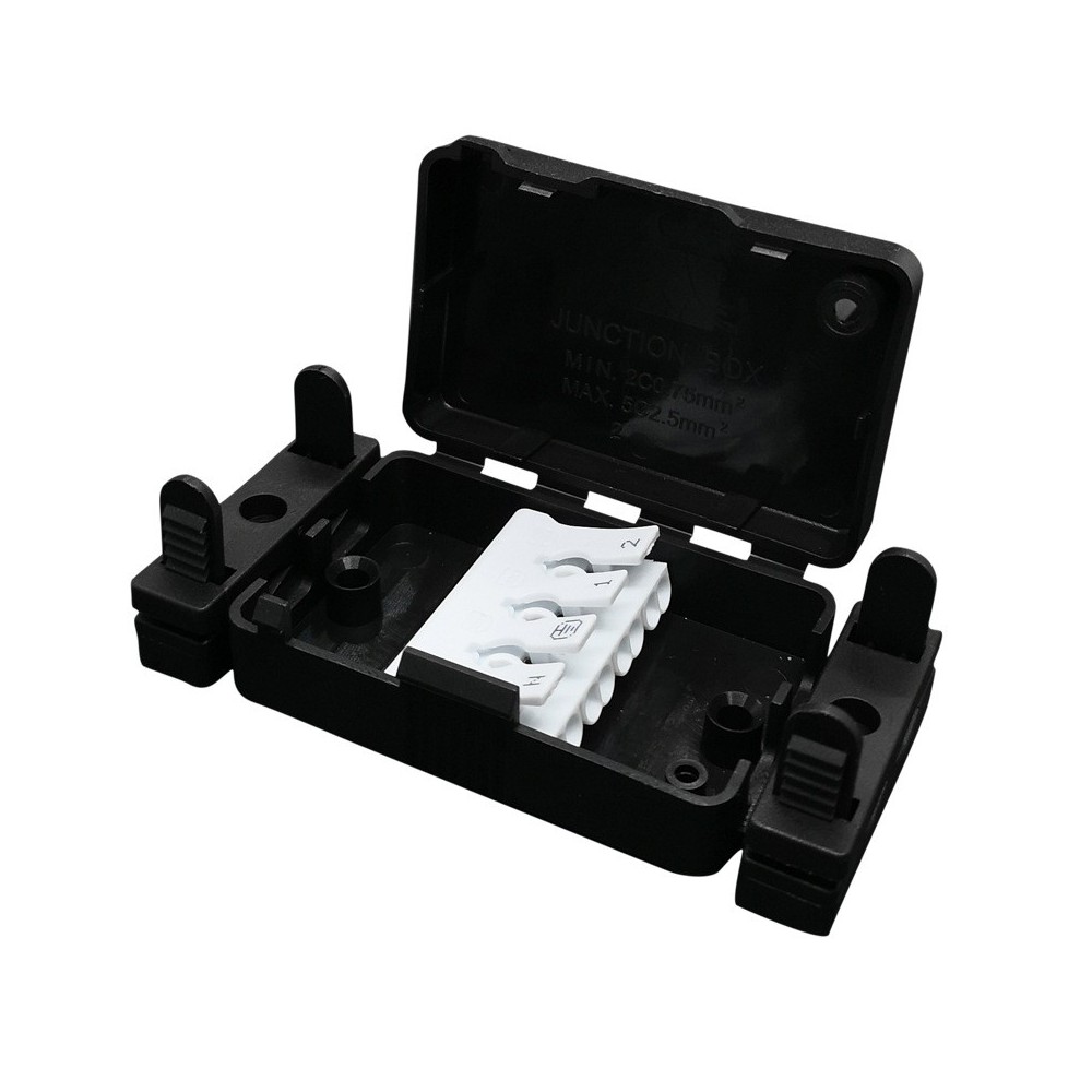 Smart samleboks med klemrække og aflastning, IP20 til indendørs brug