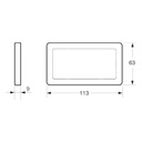 LK Fuga ramme BASE 63 2m - lysegrå