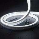 Kold Hvid 8x16 CLIP-ON Neon Flex LED Strip - 8W pr. meter, IP67, 24V